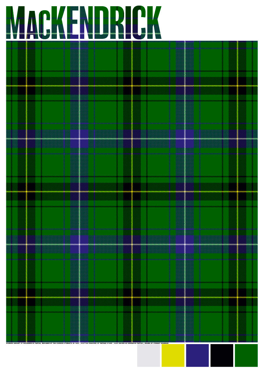 MacKendrick Modern tartan – giclée print