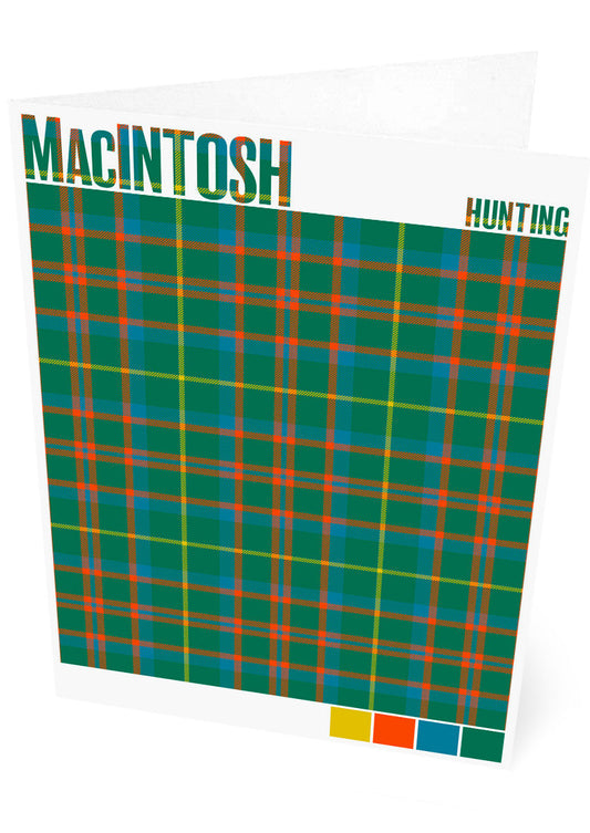 Mackintosh Hunting Ancient tartan – set of two cards