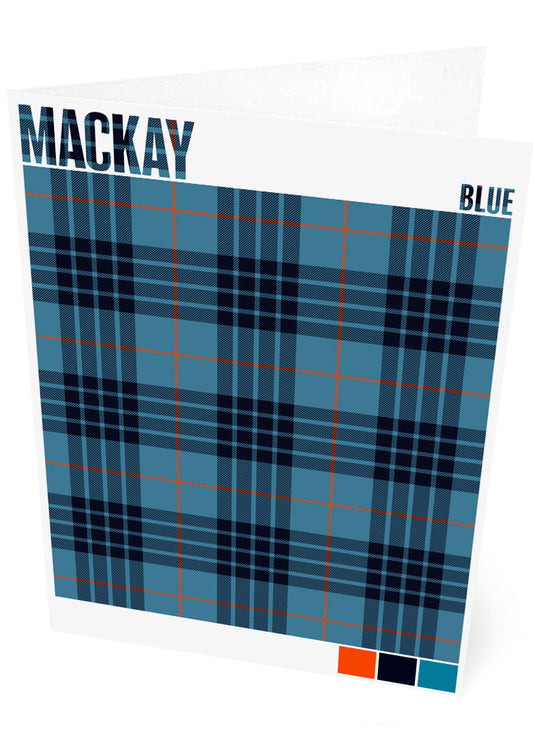 Mackay Blue Ancient tartan – set of two cards