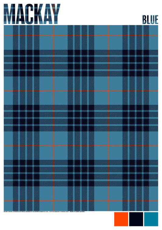 Mackay Blue Ancient tartan – giclée print