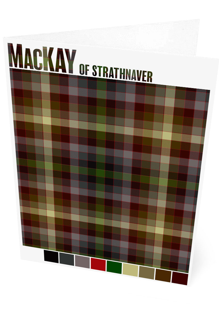 MacKay of Strathnaver Modern tartan – set of two cards