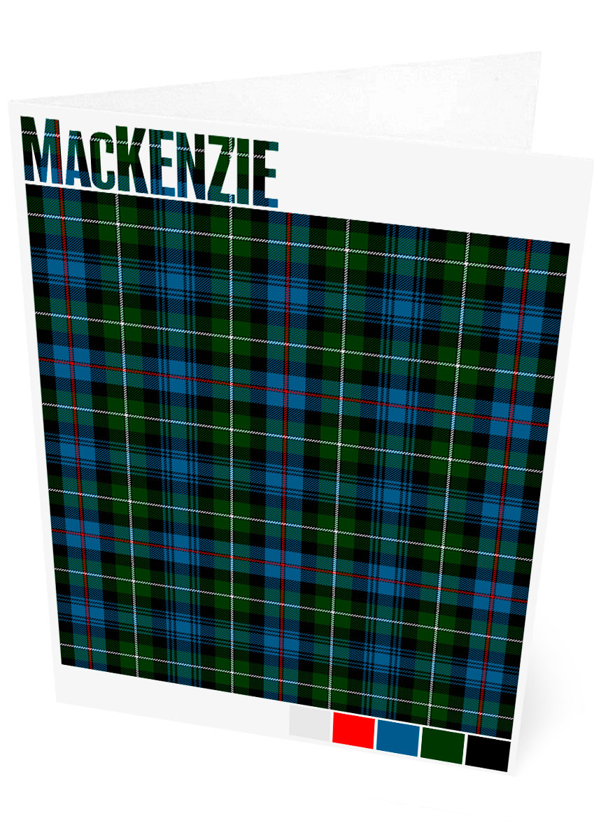 MacKenzie Modern tartan – set of two cards