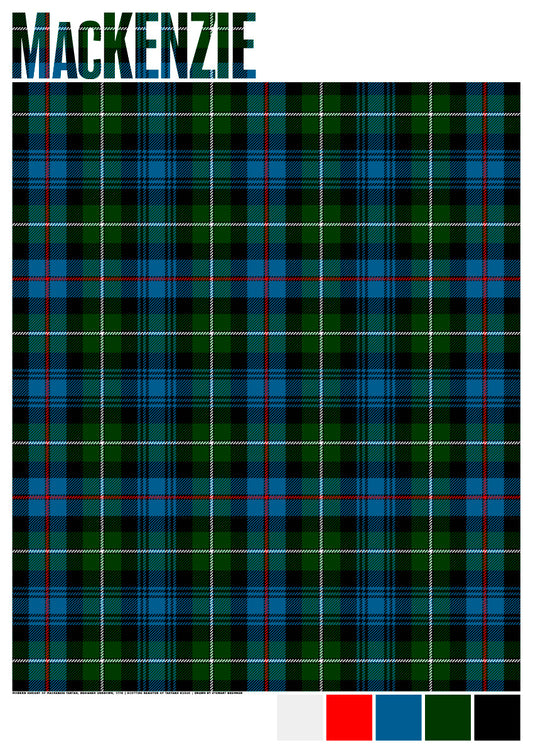 MacKenzie Modern tartan – giclée print