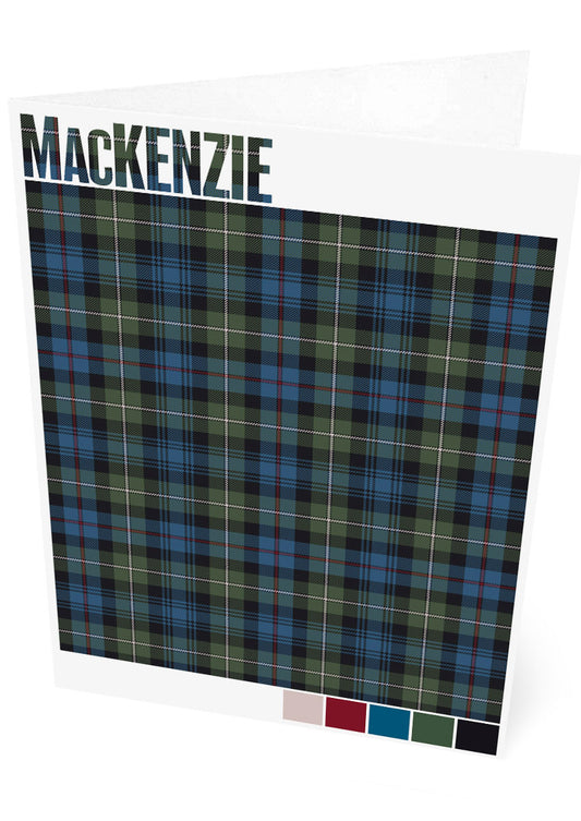 MacKenzie Muted tartan – set of two cards