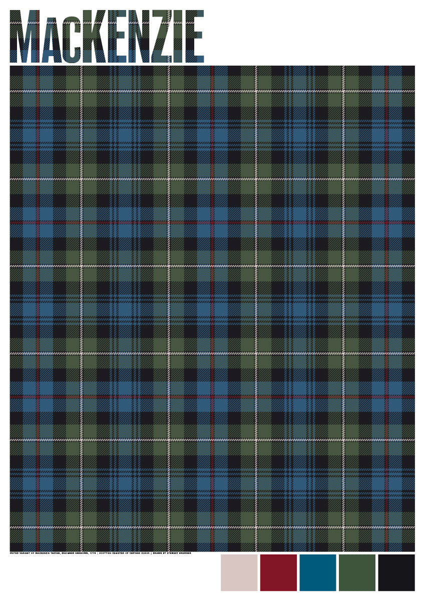 MacKenzie Muted tartan – giclée print