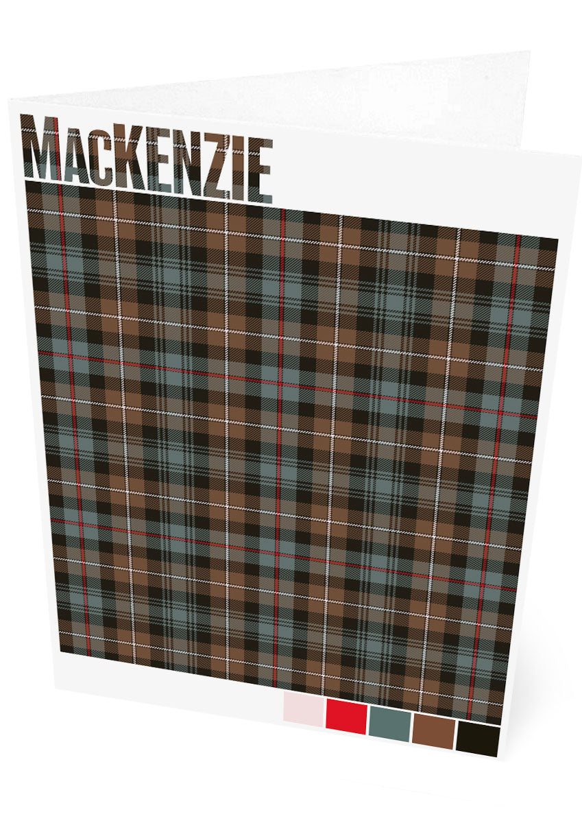 MacKenzie Weathered tartan – set of two cards