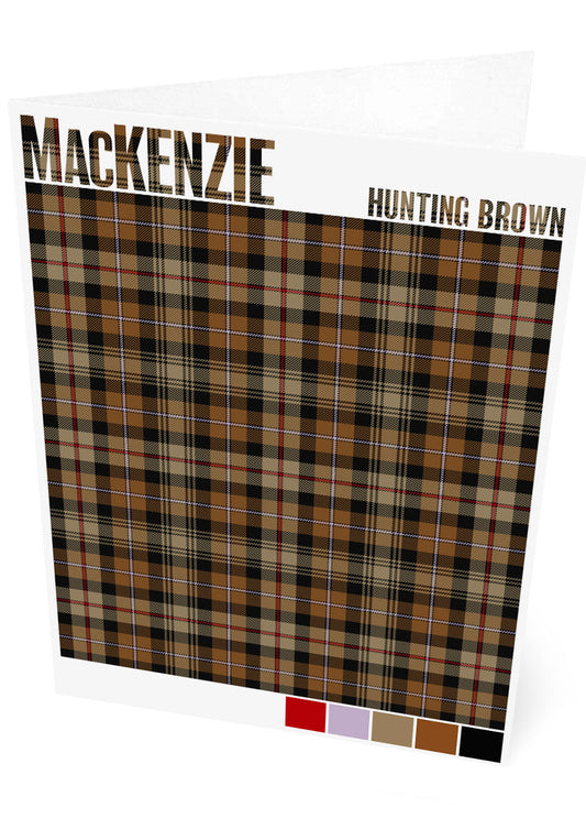 MacKenzie Hunting Brown Modern tartan – set of two cards