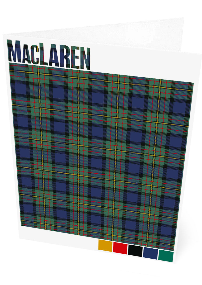 MacLaren Modern tartan – set of two cards