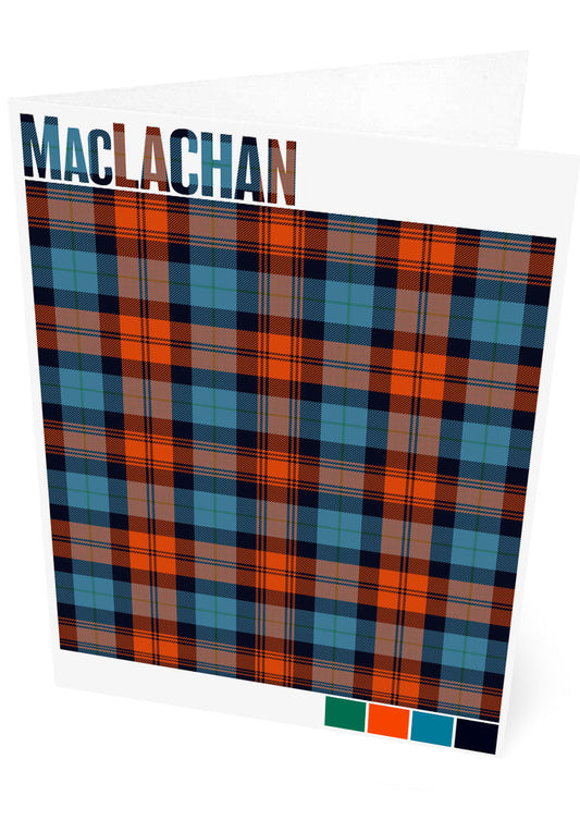 MacLachan Ancient tartan – set of two cards