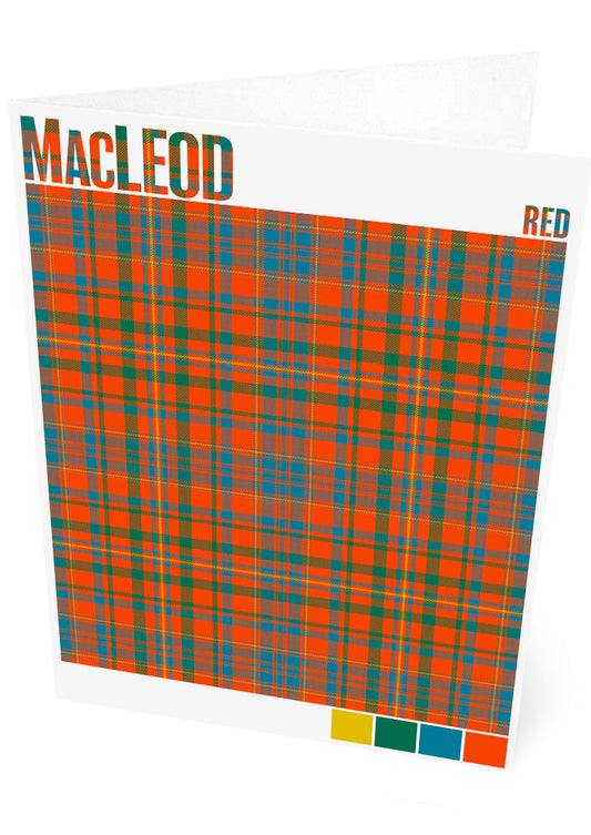 MacLeod Red Ancient tartan – set of two cards