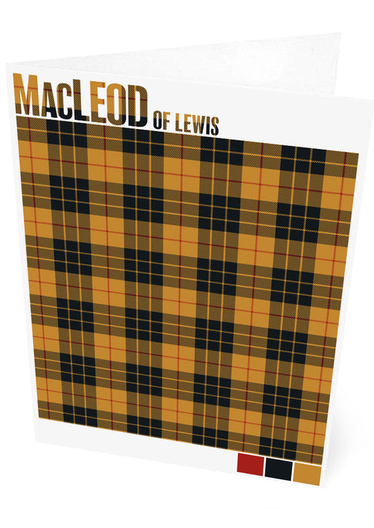 MacLeod of Lewis Muted tartan – set of two cards