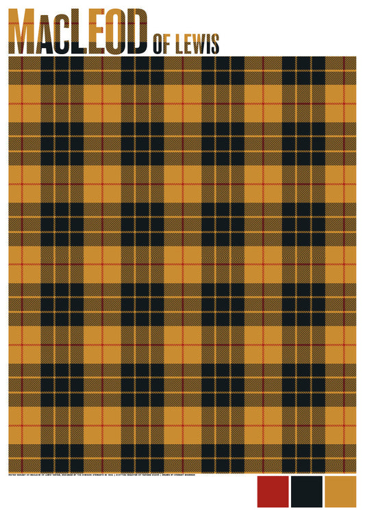 MacLeod of Lewis Muted tartan – giclée print