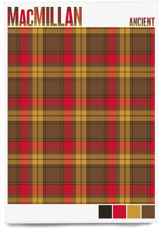 MacMillan Ancient Weathered tartan – magnet