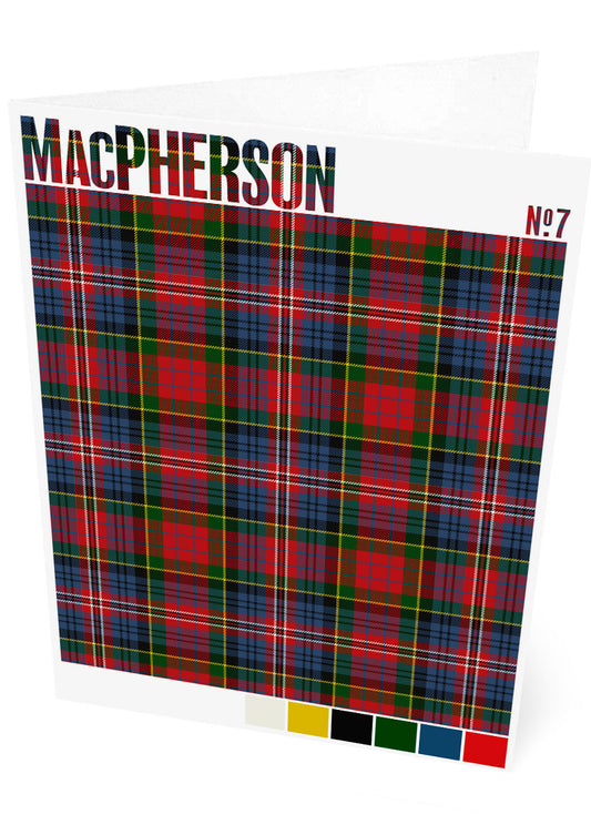 MacPherson #7 Modern tartan – set of two cards