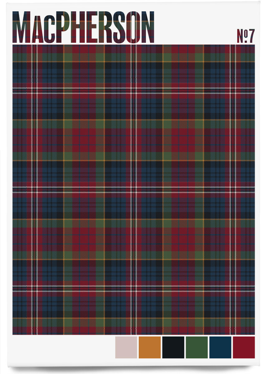 MacPherson #7 Muted tartan – magnet