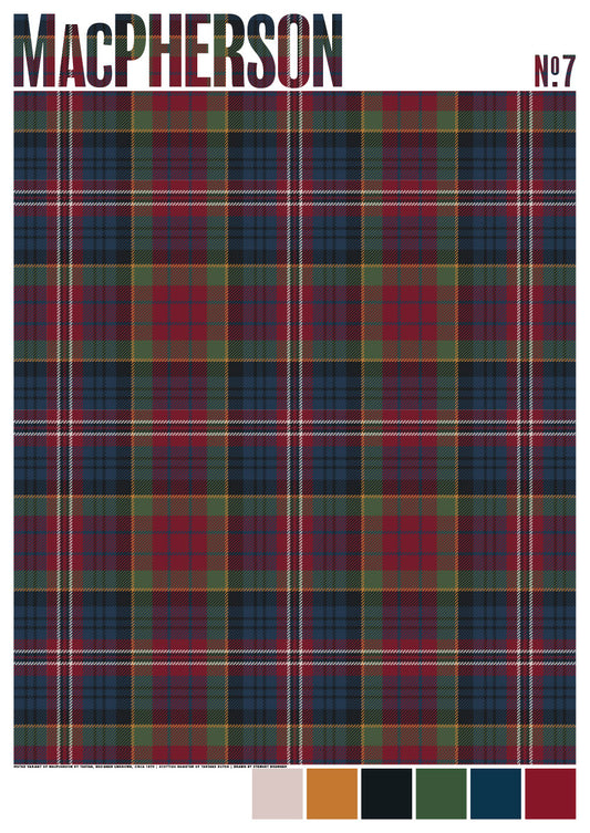 MacPherson #7 Muted tartan – giclée print