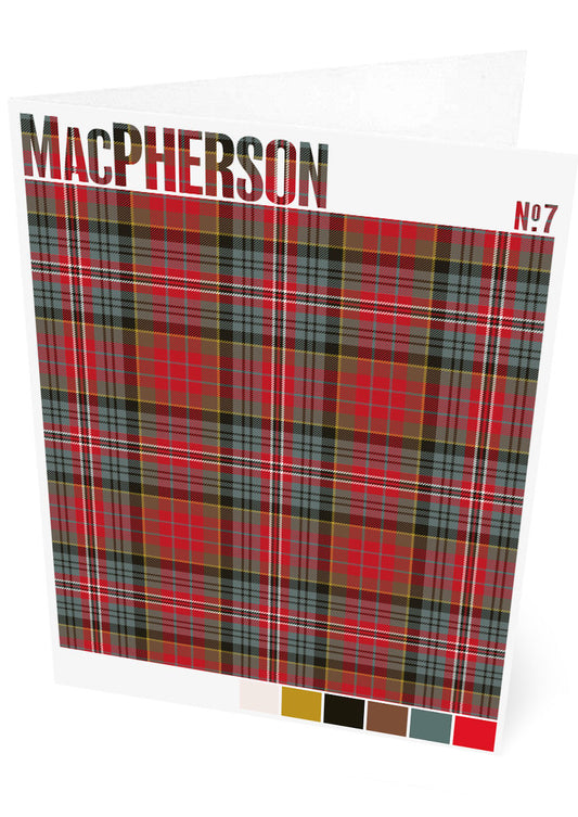 MacPherson #7 Weathered tartan – set of two cards