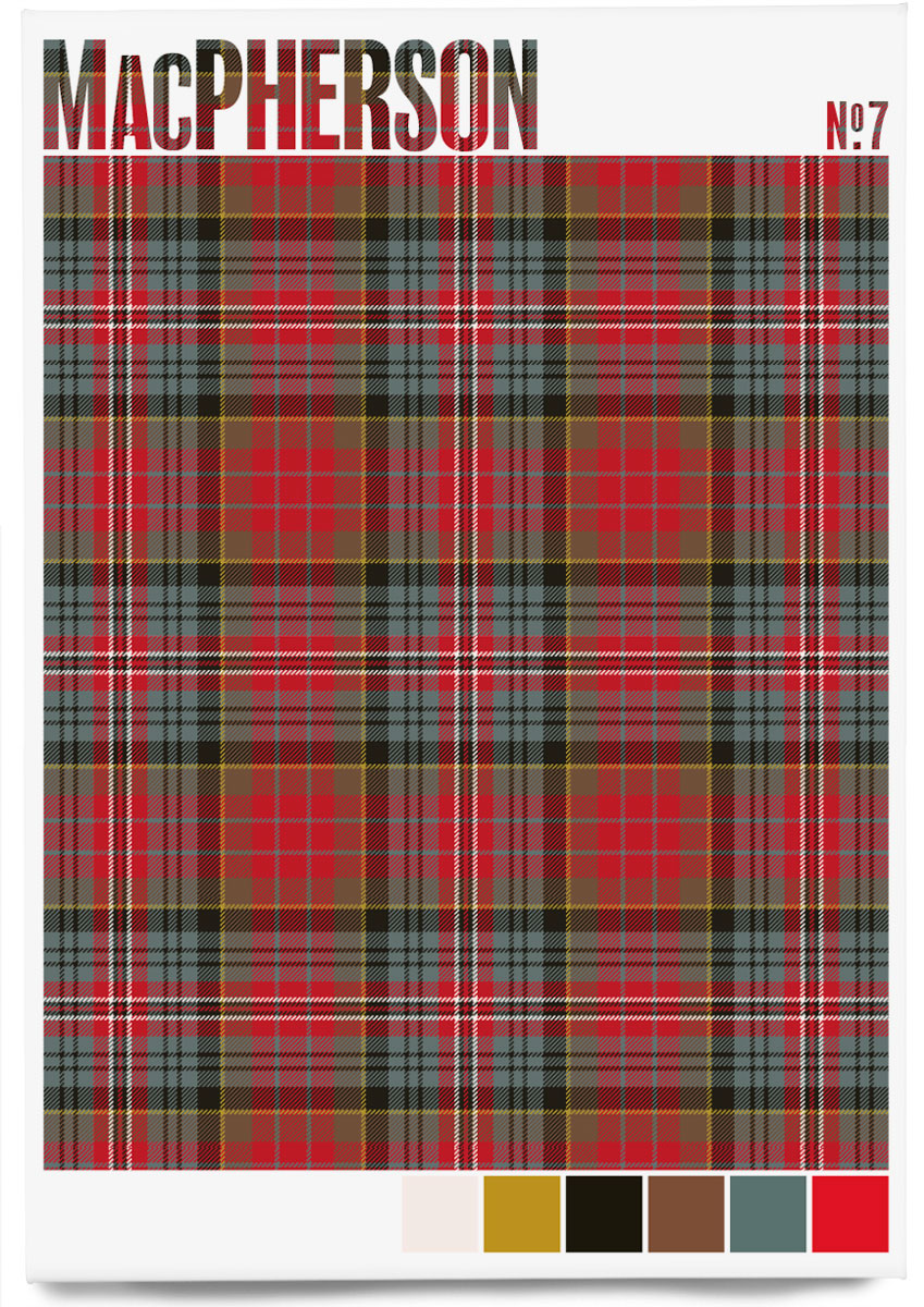 MacPherson #7 Weathered tartan – magnet