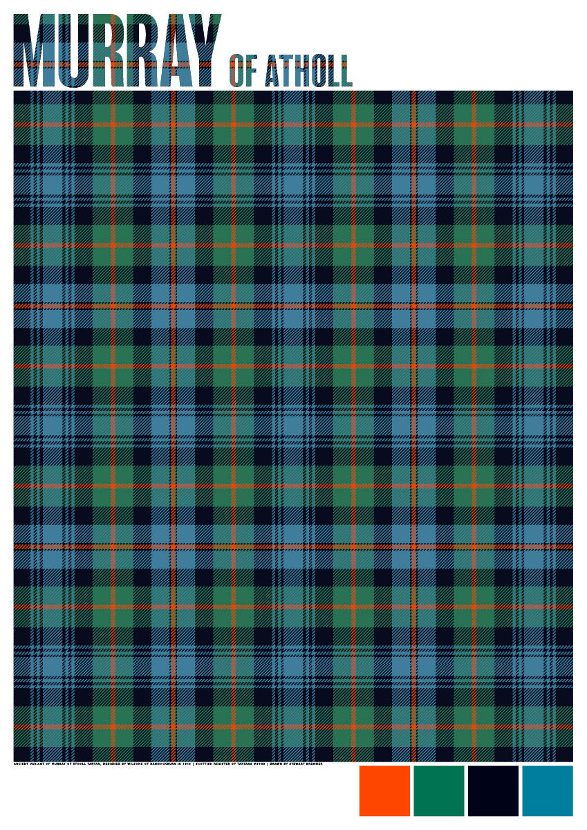 Murray of Atholl Ancient tartan – giclée print