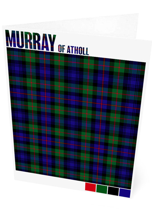 Murray of Atholl Modern tartan – set of two cards