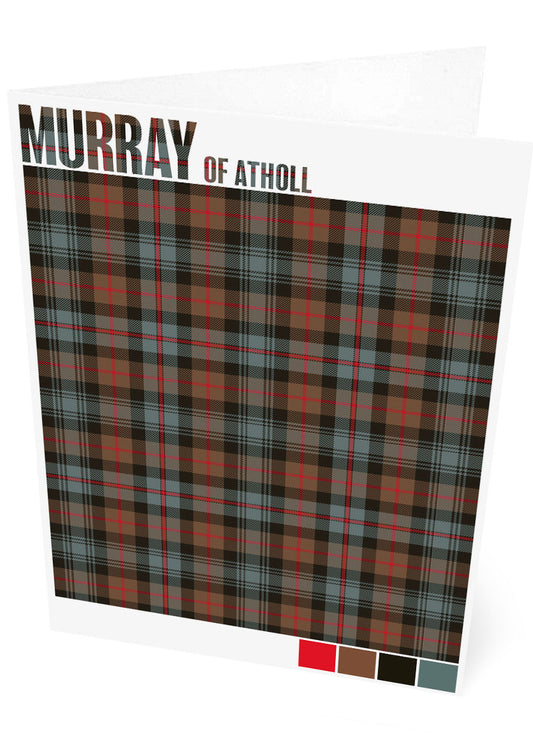 Murray of Atholl Weathered tartan – set of two cards