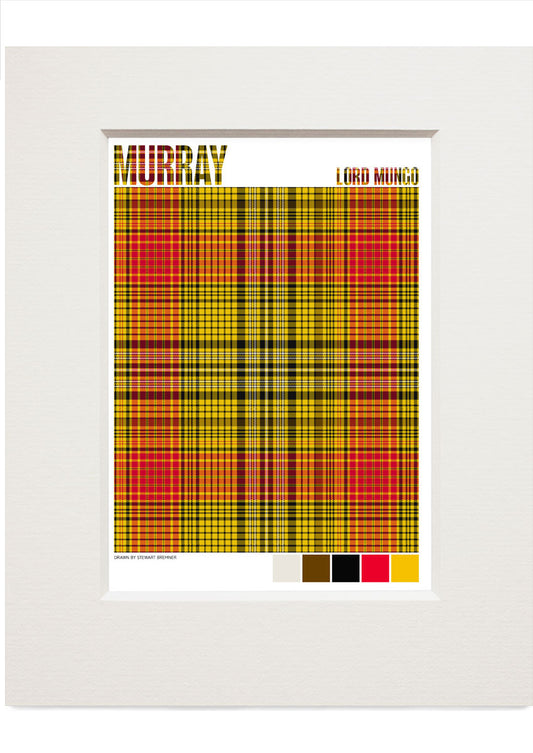 Murray, Lord Mungo Modern tartan – small mounted print