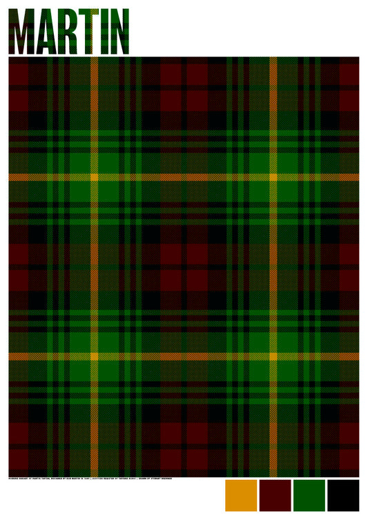 Martin Modern tartan – poster