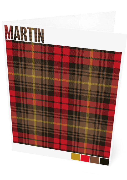 Martin Weathered tartan – set of two cards