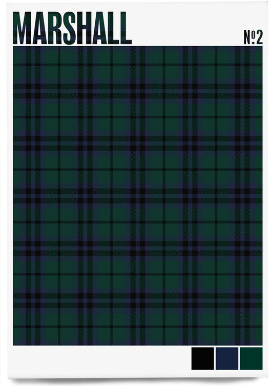 Marshall #2 Modern tartan – magnet