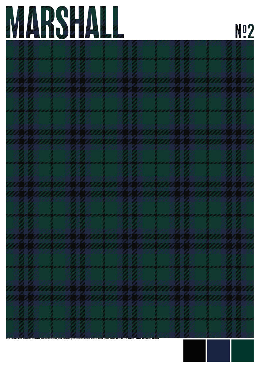 Marshall #2 Modern tartan – giclée print