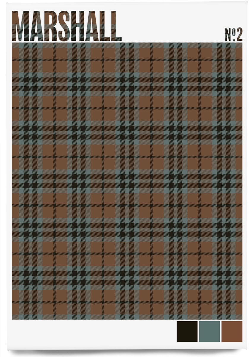 Marshall #2 Weathered tartan – magnet