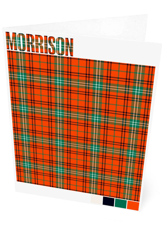 Morrison Ancient tartan – set of two cards