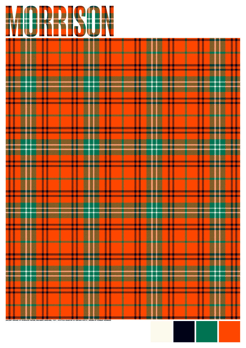 Morrison Ancient tartan – poster