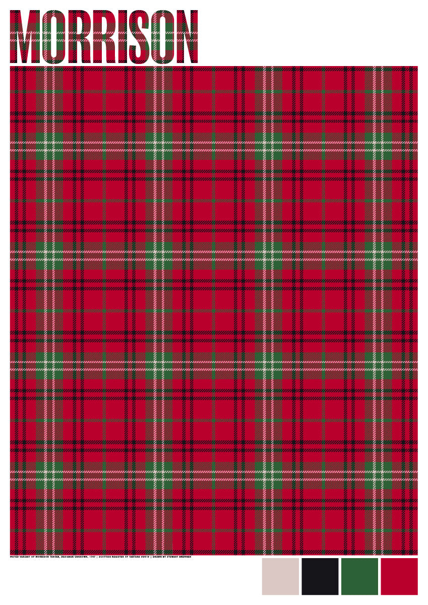 Morrison Muted tartan – giclée print