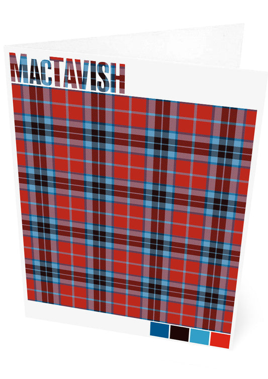 MacTavish Modern tartan – set of two cards