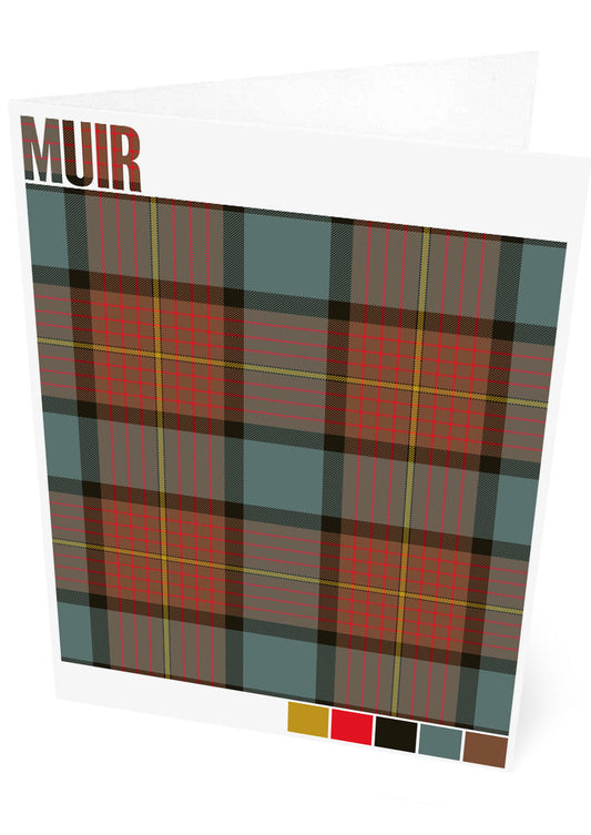 Muir Weathered tartan – set of two cards