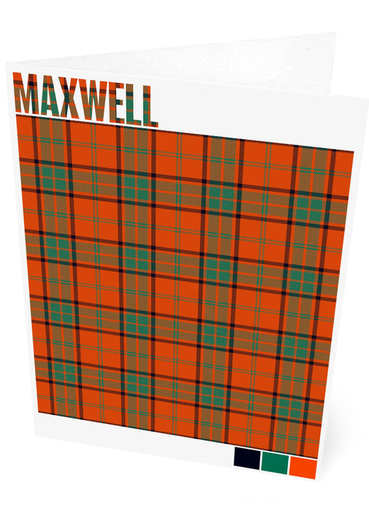 Maxwell Ancient tartan – set of two cards