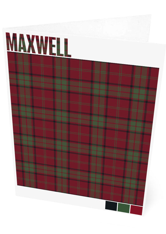 Maxwell Muted tartan – set of two cards