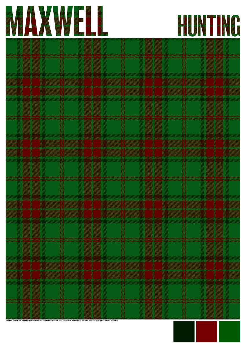 Maxwell Hunting Modern tartan – giclée print