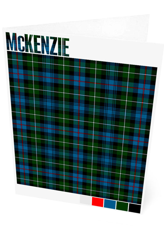 McKenzie Modern tartan – set of two cards