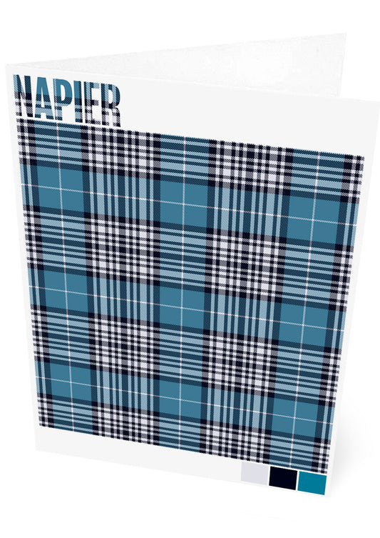 Napier Modern tartan – set of two cards