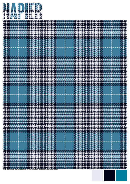 Napier Modern tartan – giclée print