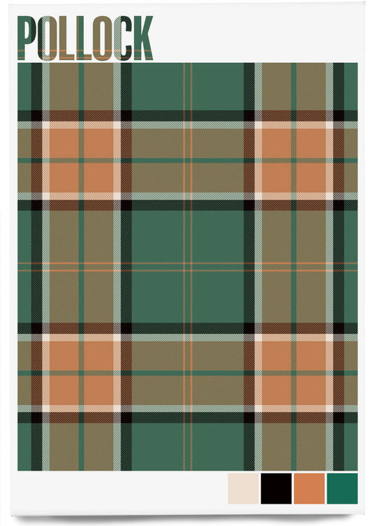 Pollock Modern tartan – magnet