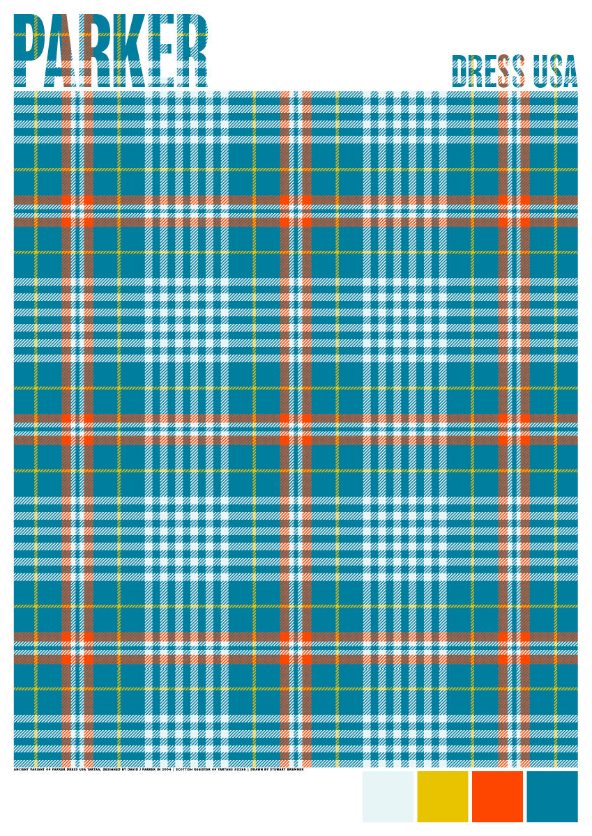 Parker Dress USA Ancient tartan – giclée print