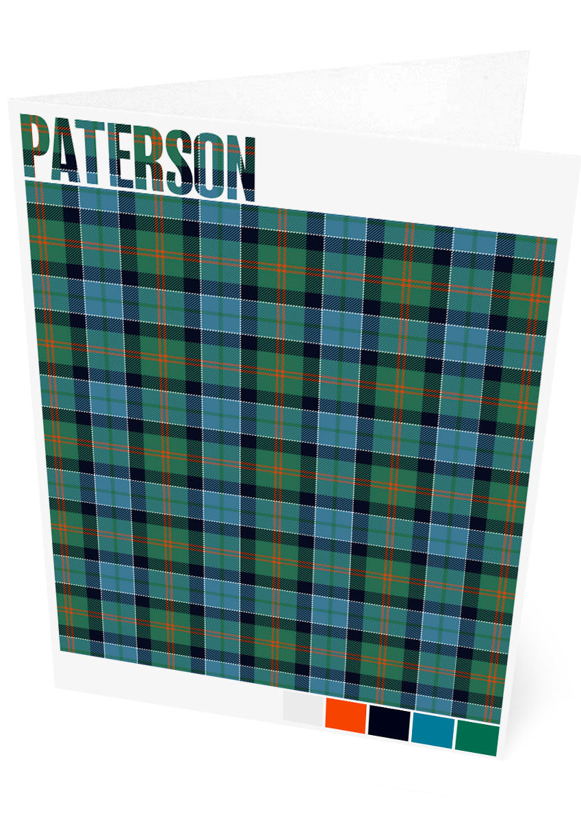 Paterson Ancient tartan – set of two cards