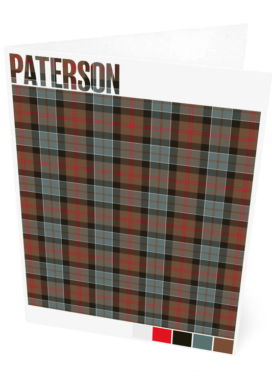 Paterson Weathered tartan – set of two cards