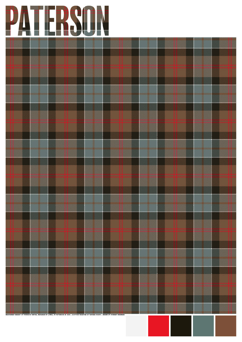 Paterson Weathered tartan – poster