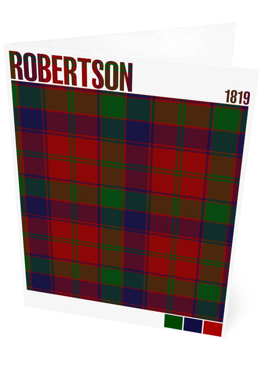 Robertson 1819 Modern tartan – set of two cards