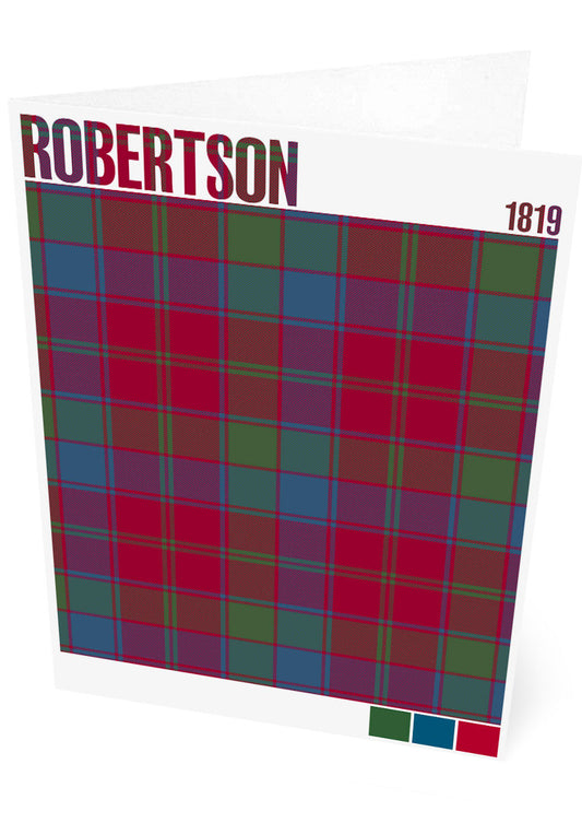 Robertson 1819 Muted tartan – set of two cards