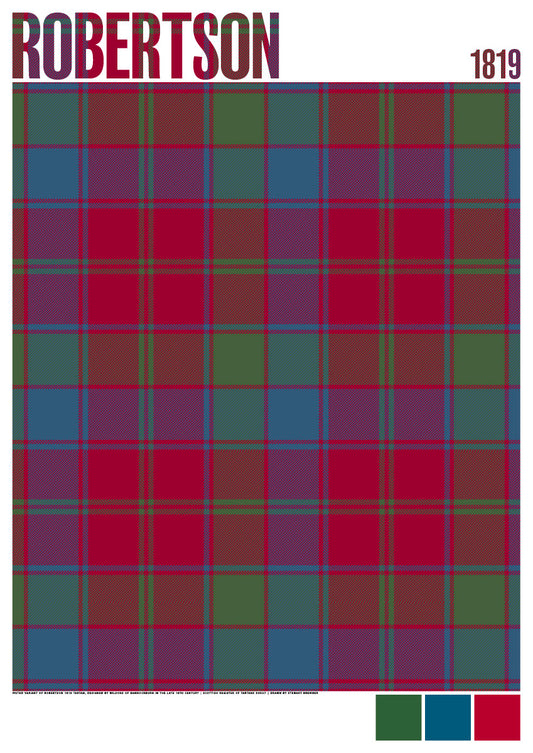 Robertson 1819 Muted tartan – giclée print